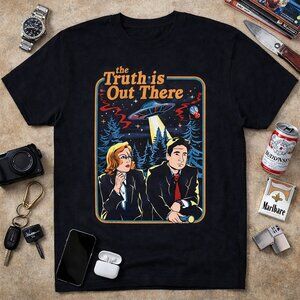 X-Files "The Truth Is Out There" Retro Graphic Tee | Sci-Fi Fan Shirt